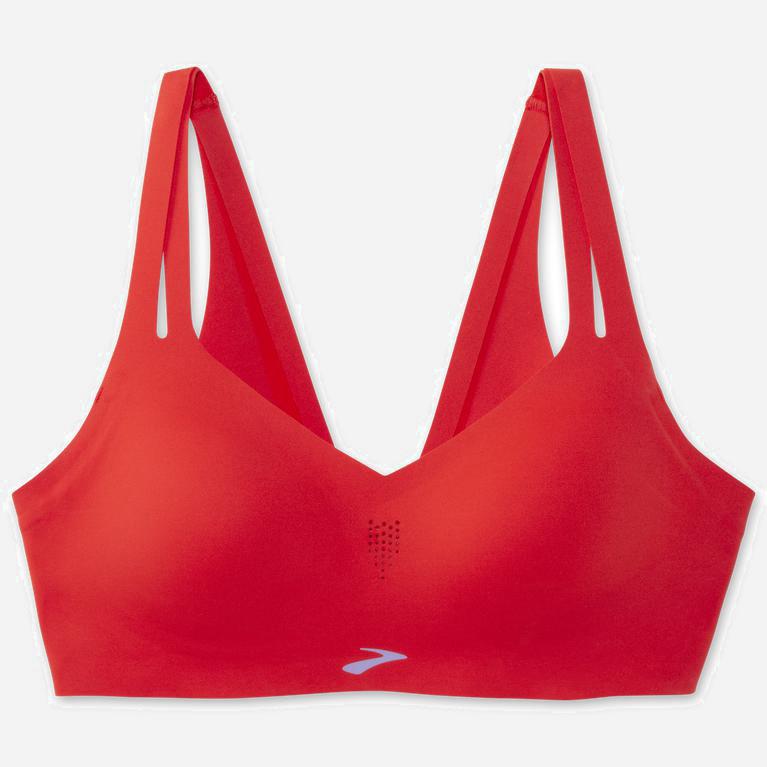 Brooks Dare Strappy Sports - Run Bra Mujer - Rojas (NSFI-05286)